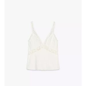 Zara white Lace Detail Chemise